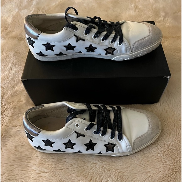 Ash Shoes - Ash Women’s Star Sneakers Leather New w/Box Sz EU 41M AS-Majestic Navy & White